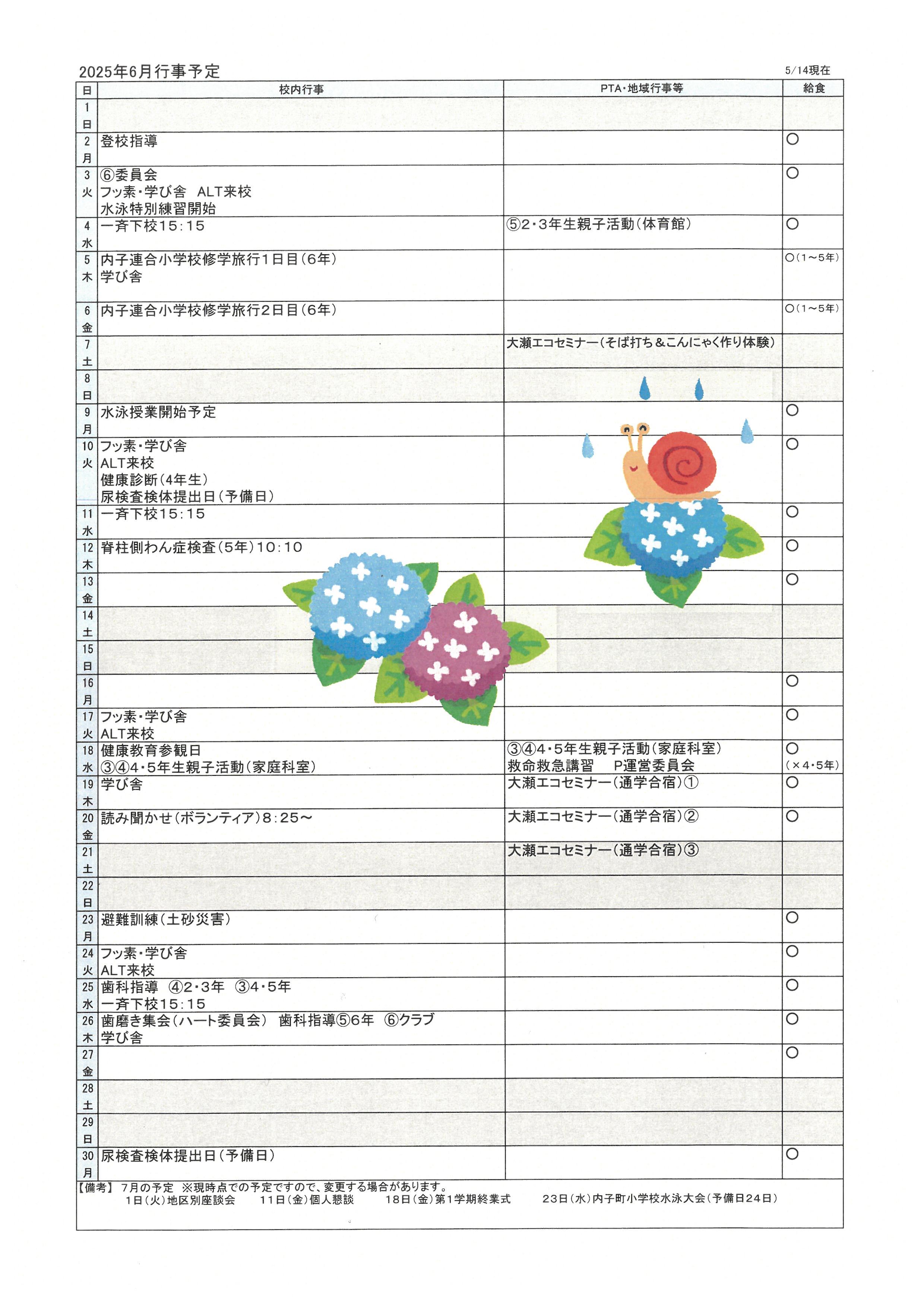 6月２