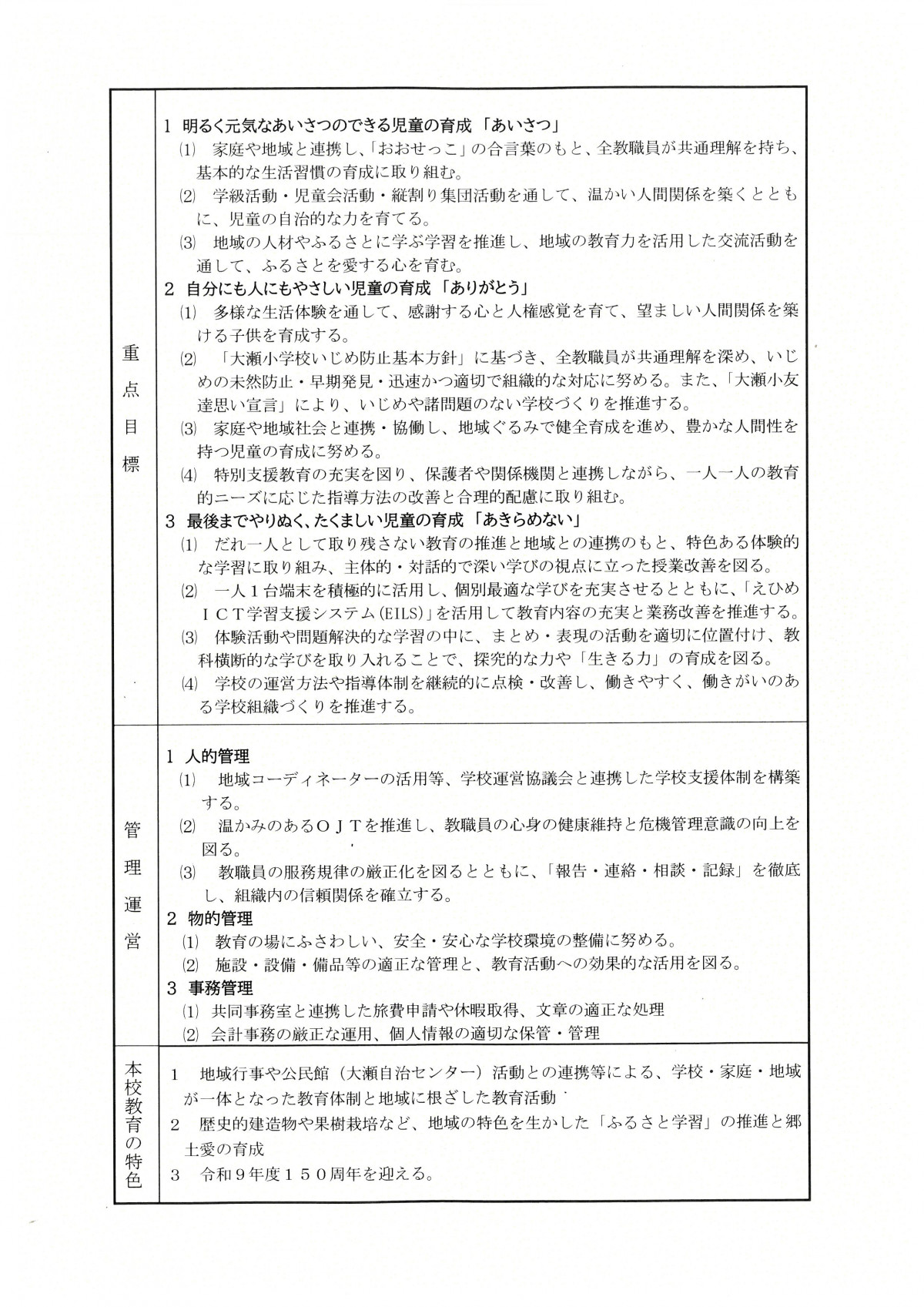 教育計画２